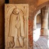 Grabplatte in der Moritzburg in Halle